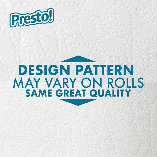 Amazon Brand - Presto! 2-Ply Ultra-Soft Toilet Paper, 24 Family Mega Rolls = 120 regular rolls, 6 Count (Pack of 4), Unscented