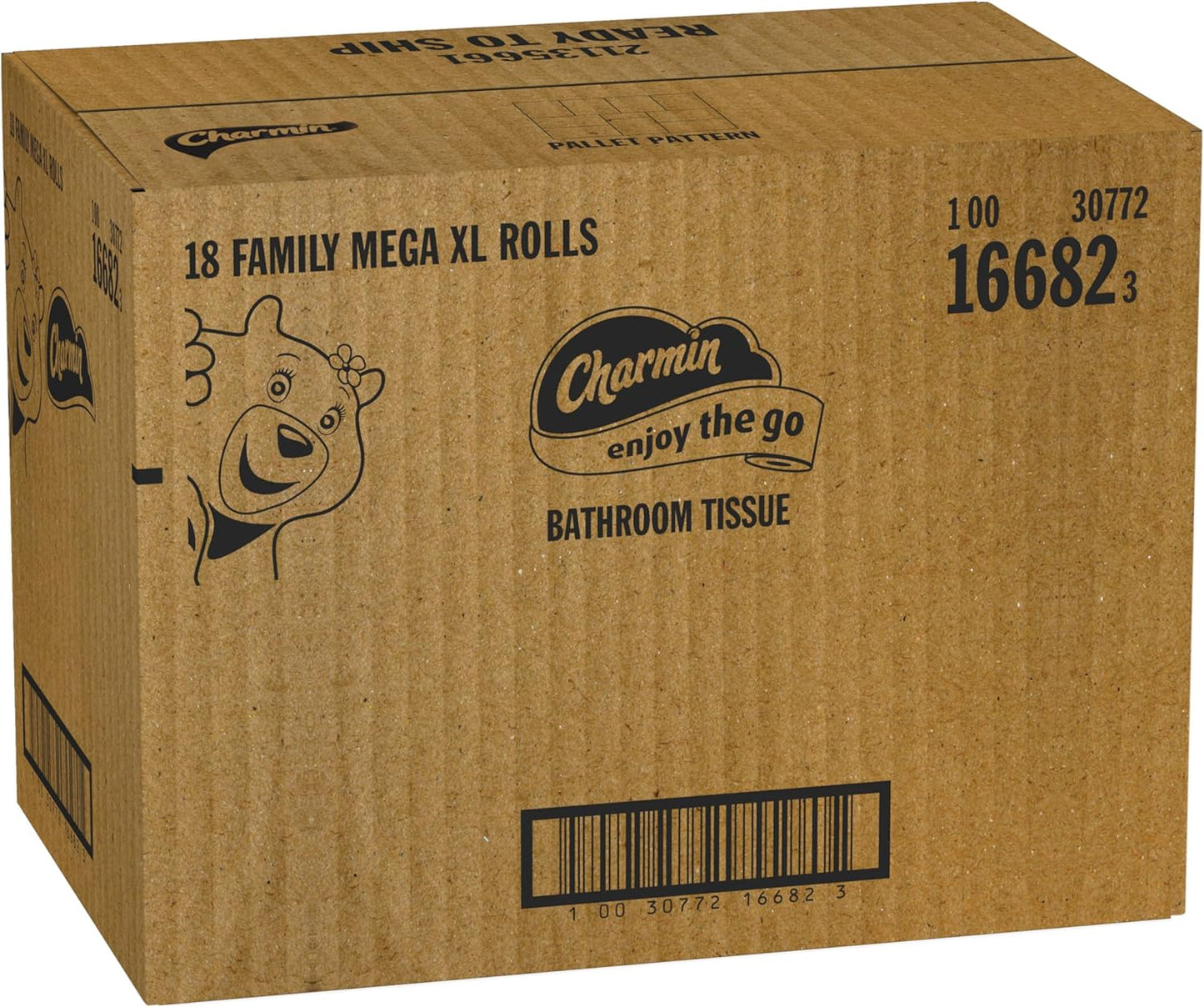Charmin Ultra Soft Cushiony Touch Toilet Paper, 24 Family Mega Rolls = 123 Regular Rolls
