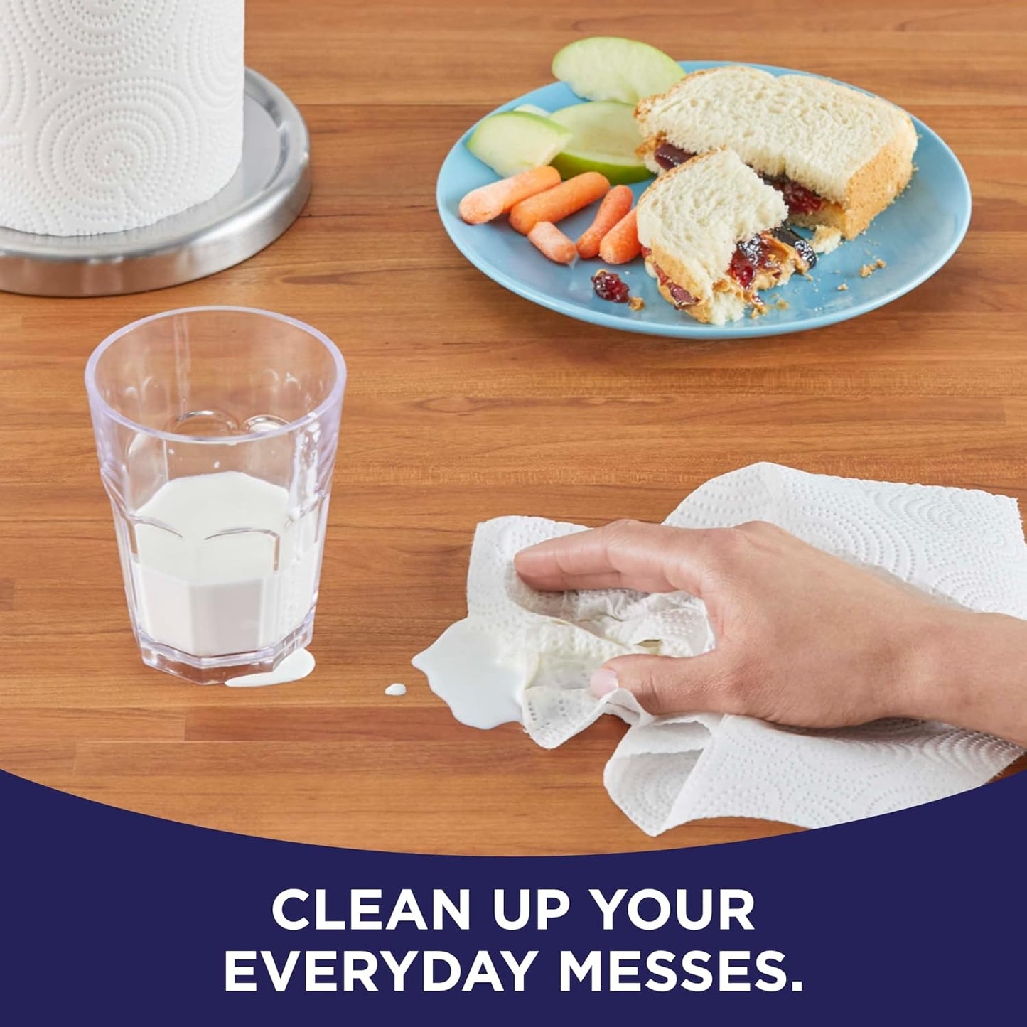Sparkle Pick-A-Size Paper Towels, 24 Double Rolls = 48 Regular Rolls, Everyday Value Paper Towel with Full and Half Sheets