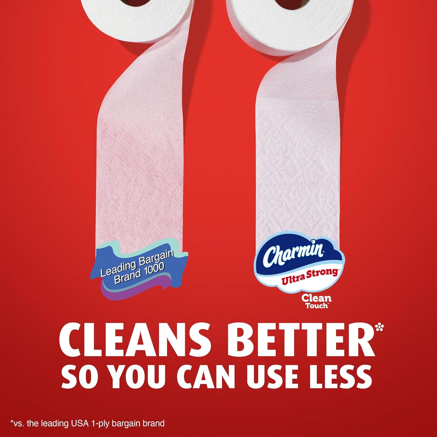 Charmin Ultra Strong Clean Touch Toilet Paper, 18 Family Mega Rolls = 90 Regular Rolls