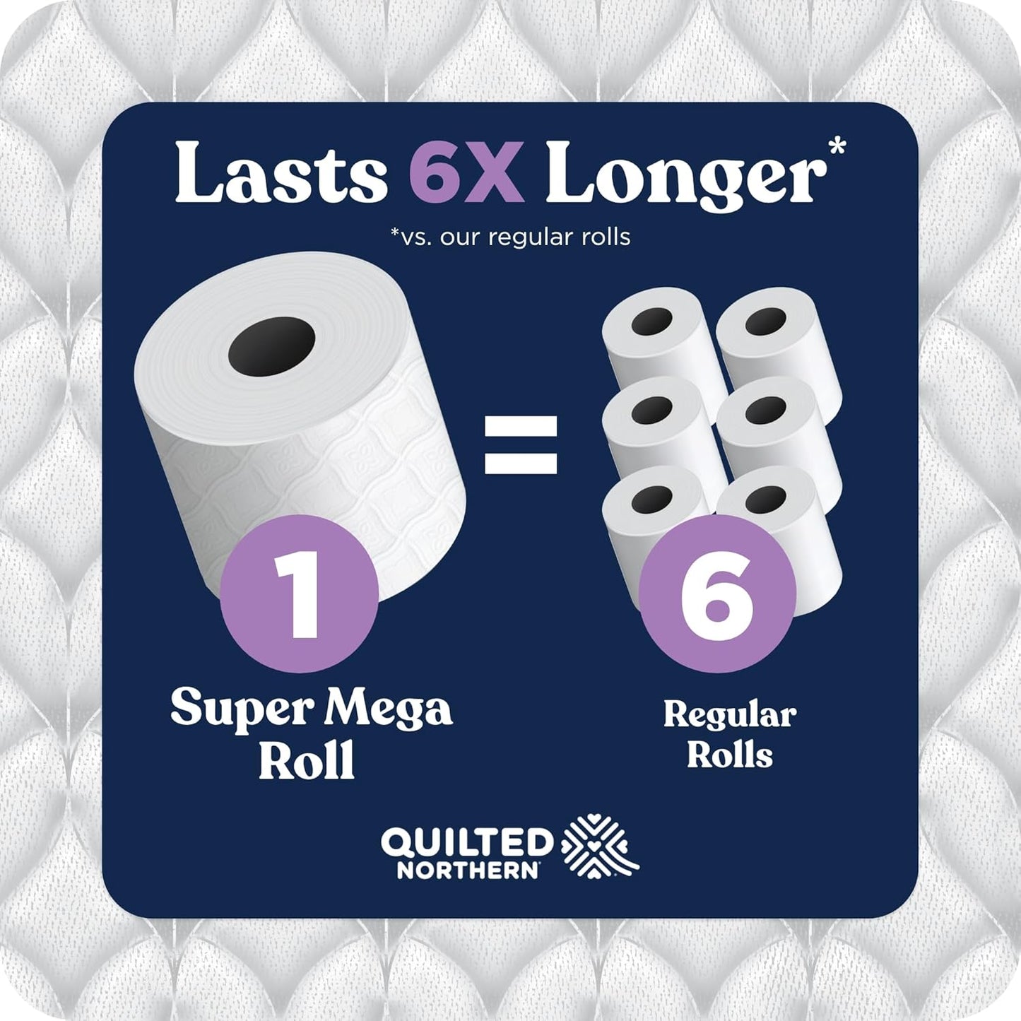 Quilted Northern Ultra Plush Toilet Paper, 18 Mega Rolls = 72 Regular Rolls, 3X Thicker*, 3 Ply Soft Toilet Tissue