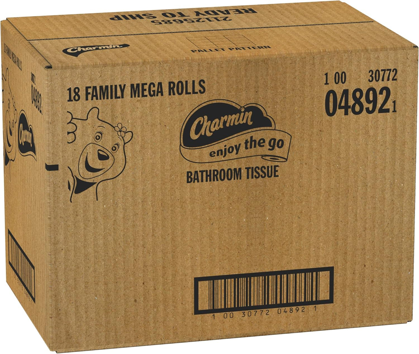 Charmin Ultra Strong Clean Touch Toilet Paper, 18 Family Mega Rolls = 90 Regular Rolls