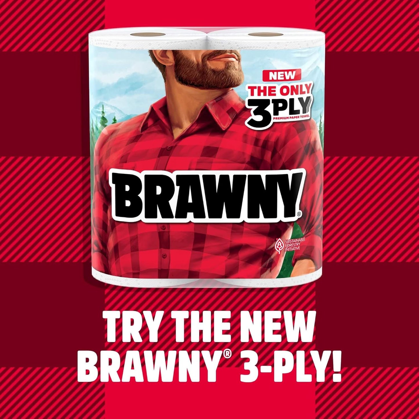 Brawny Pick-A-Size Paper Towels, 6 Double Rolls = 12 Regular Rolls, 2 Sheet Sizes (Half or Full), Strong Paper Towel For Everyday Use